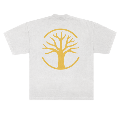 Camiseta MQOT Tour Logo Amarelo Off White