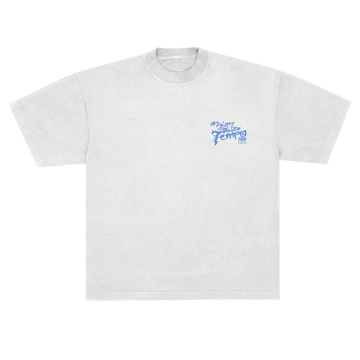 Camiseta MQOT Tour Logo Azul Off White