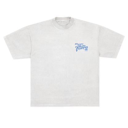 Camiseta MQOT Tour Logo Azul Off White