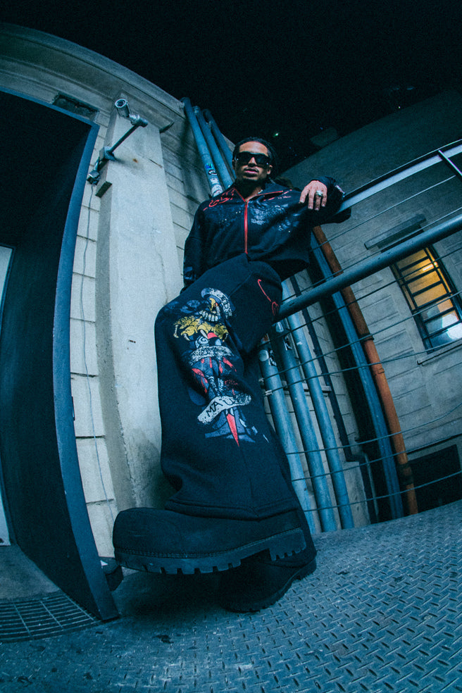 Ed Hardy x Matuê "By Matuê" Calça Moletom Preta