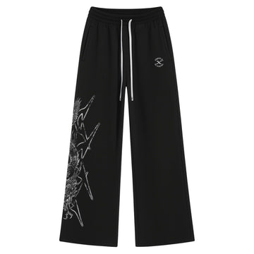 Calça de Moletom Preta Ed Hardy x Matuê II