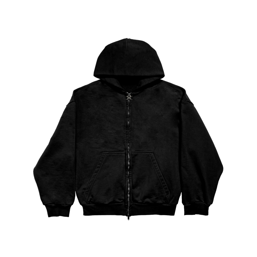 Moletom com zíper XTRANHO Preto