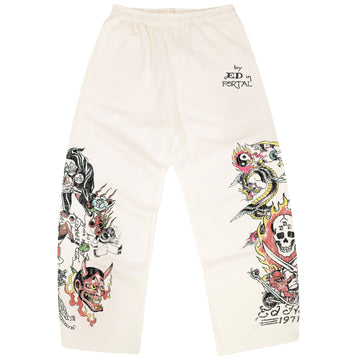 Calça Moletom Off White "Fortal" Ed Hardy x Matuê